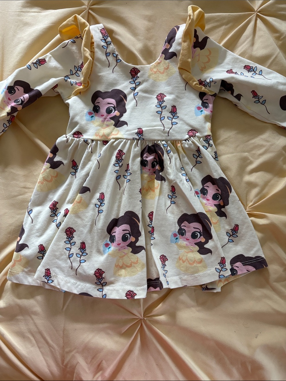 Monica + Andy flutter sleeve Belle twirl dress.